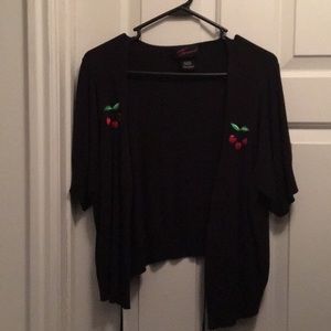 Torrid tie front crop cardigan